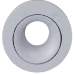 BASE SPOT MOVIBLE RECESADO HUNDIDO DECORATIVO COLOR BLANCO MATERIAL ALUMINIO