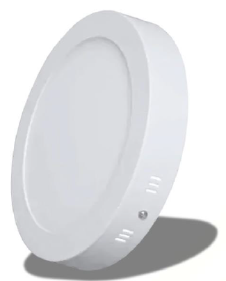 PANEL LED DE SOBREPONER REDONDO 6W 3K  PROFESIONAL 105MM DIAMETRO - ALUMINIO FACTOR 0.9