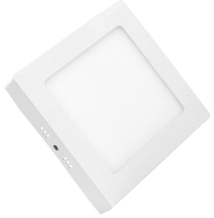 PANEL LED DE SOBREPONER CUADRADO 6W 4K  PROFESIONAL 105MM DIAMETRO - ALUMINIO FACTOR 0.9