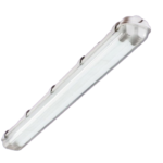 LUMINARIA HERMETICO IP65 IK09 MODELO BATON POLICARBONATO 1.2M LARGO 8CM ANCHO CON 2 TUBOS 20W 6.5K (EQUIPO COMPLETO)