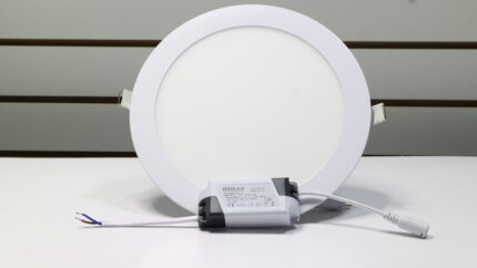 PANEL LED PARA EMPOTRAR REDONDO 24W 4K  PROFESIONAL 300MM DIAMETRO - ALUMINIO FACTOR 0.9