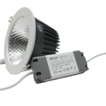 DOWLIGHT LED TIPO COB CON VIDRIO AL RAZ 10W 6.5K  PROFESIONAL FACTOR 0.9