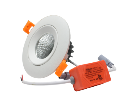 DOWNLIGHT LED MOVIBLE 5W 6.5K PROFESIONAL 90MM DIAMETRO